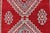 Red Antique Caucasian Kazak Gallery Rug in Brilliant Red With Geometric Design 5'0 X 11'0 For Sale - Image 8 of 12