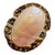 Bochic "Orient" Vintage Sapphires & Fire Opal Ring Set 18K Yellow Gold & Silver For Sale