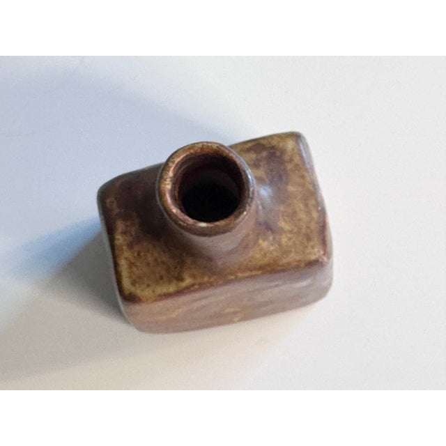 Free-Form Ceramic Art Vase in Earth Tones from Mobach-Keramik, Netherlands, 1960s For Sale - Image 6 of 18
