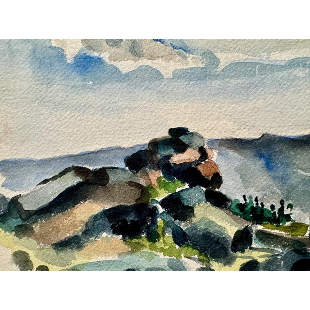 Original watercolor on paper by Henry Emil Salloch, also known as Heinz Emil Salloch, the German-born American artist and...