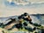 Original watercolor on paper by Henry Emil Salloch, also known as Heinz Emil Salloch, the German-born American artist and...