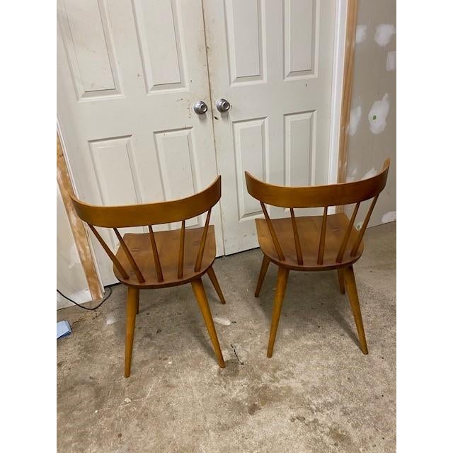 1960s 1960s Paul McCobb Style Dining Side Chairs - Set of 2 For Sale - Image 5 of 9