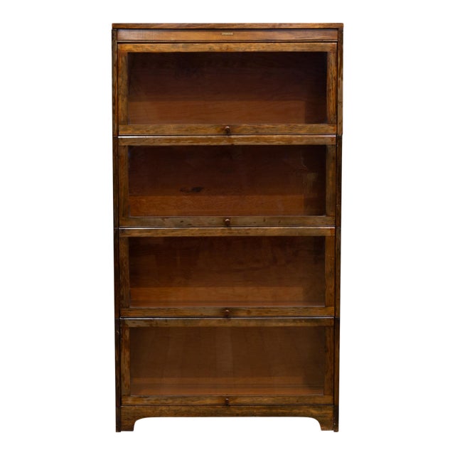Early 20th C. Lundstrom Four Stack Lawyer's Bookcase c.1900-1920 For Sale