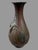 17" Antique Oriental Bronze Vase With Embossed Eagle on Branch For Sale - Image 6 of 11