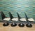 Space Age Acrylic Glass Tulip Swivel Chairs from Chromcraft, USA, 1970s, Set of 4 For Sale - Image 4 of 13