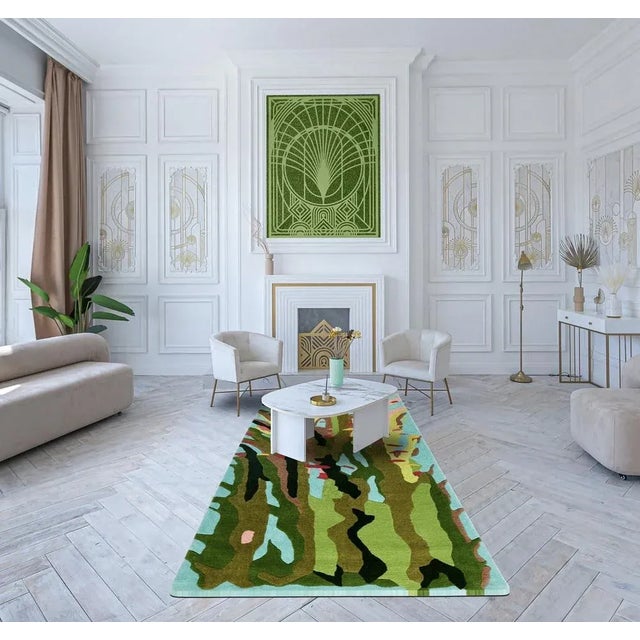 Contemporary New Zealand Wool Rug by Murano Shutters For Sale - Image 3 of 3