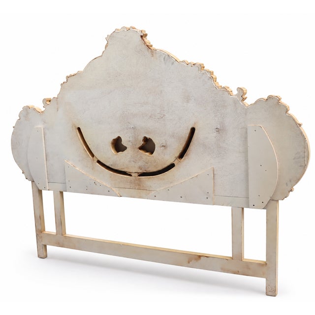 Baroque Italian Antique Rococo Baroque King Size Headboard For Sale - Image 3 of 8