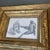 Original 5 x 7 drawing on paper unsigned Overall size with new old stock heavy carved & distressed wood frame is 12.5 x 14.5
