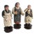 VTG Large French Street Vendor Statues, Wood & Plaster, 16-18" High, Unique! For Sale