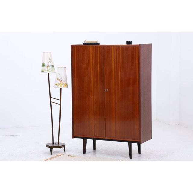 Vintage High-Gloss Cabinet in Wood, 1960s For Sale - Image 3 of 16