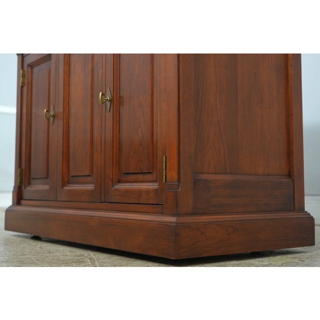 Stickley Regency Style Cherry Slide Open Top Server For Sale - Image 11 of 18