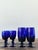Late 20th Century Vintage Cobalt Stemware - Set of 8 For Sale - Image 5 of 12