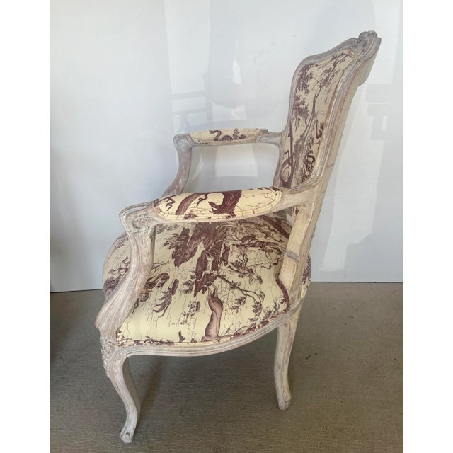Pair French Painted Cane Chairs For Sale In West Palm - Image 6 of 12