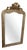 Large Antique French Original Shaped Top Silver Git Mirror, 1800s For Sale