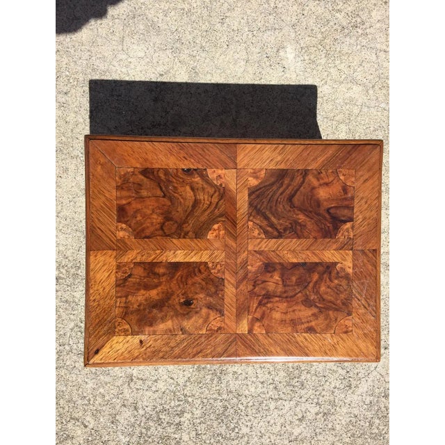 Traditional Late 18th Century German Wood & Burl Walnut Inlay Specimen Box For Sale - Image 3 of 7
