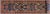 Shabby Chic 1990's Ziegler Blue/Rust Wool Runner Rug- 2'9'' X 12'8'' For Sale - Image 9 of 10