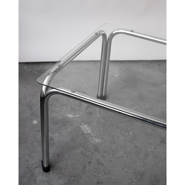 Vintage Chrome Coffee Table by Viliam Chlebo for Kodreta, 1980s For Sale - Image 4 of 6