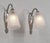 Art Deco Lorrain Daum & Hudry Pair of French Art Deco Floral Glass Wall Sconces - 1930s For Sale - Image 3 of 16