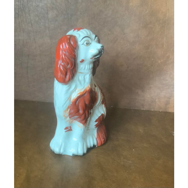 Late 19th Century Pair English Staffordshire Victorian Era Dog Figurines For Sale In Naples, FL - Image 6 of 6