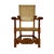 Pair of Beautifully Carved Wooden Chairs with Woven Rope Seats and Tall Back Rests Pairs Well with Different Types of...
