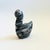 A vintage carved onyx stone pelican. Nice simplified modernist shape. Dramatic natural veining in gray and black. Original...