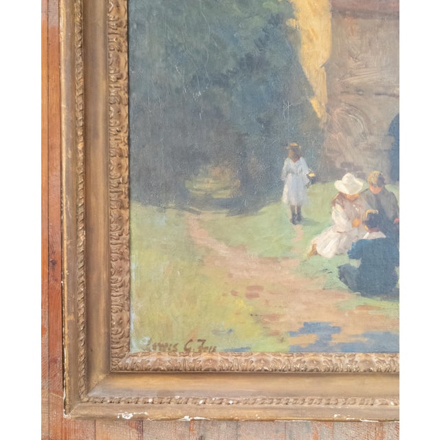 Early 20th Century English Courtyard Landscape by Lewis George Fry For Sale In New York - Image 6 of 12
