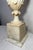 Alabaster Huge Antique 1800's Hand Carved Alabaster Stone Marble Urn Flower Vase Sculpture For Sale - Image 8 of 15