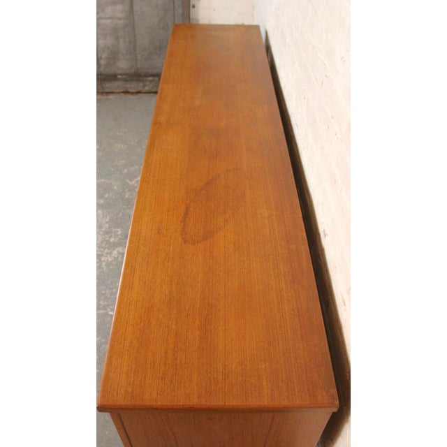 Mid-Century Teak Credenza W/ Louvered Front For Sale - Image 11 of 18