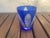 Workaday Handmade Vintage Bohemia Cut to Clear Cobalt Blue Leaf Lowball Tumblers - Set of 4 For Sale - Image 4 of 7