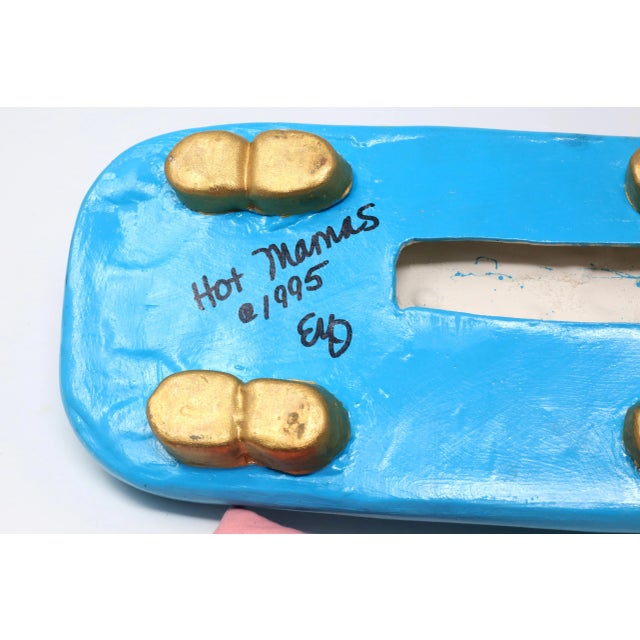 Vintage "Hot Mama" Signed Florida Art Piece For Sale - Image 9 of 12