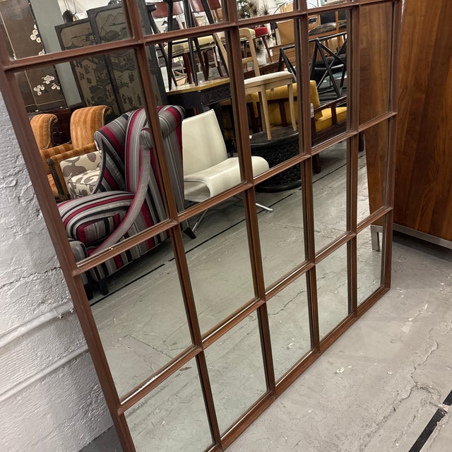 Restoration Hardware Palladian Arched Windowpane Mirror For Sale - Image 10 of 12