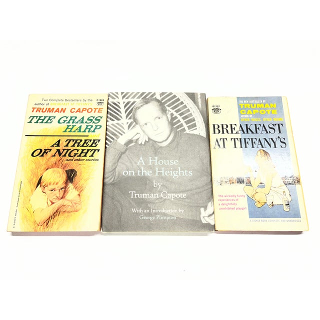 Vintage lot of Truman Capote works: The Grass Harp and A Tree of Night and Other Stories (softcover), Signet 1961,...