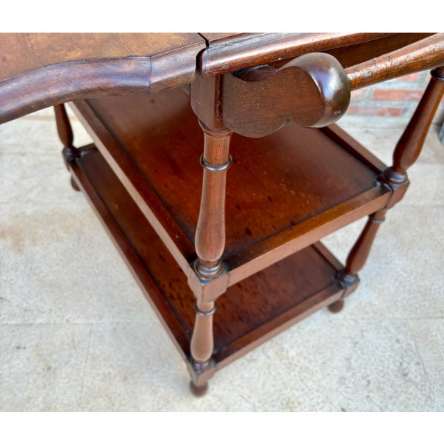 Vintage Serving Trolley with Wheels and Wings, 1970s For Sale In Miami - Image 6 of 18