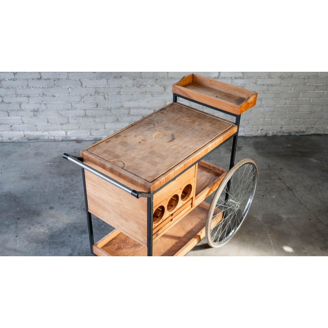 Vintage Mid-Century Arthur Umanoff for David Morgan Bar Cart For Sale - Image 15 of 18