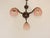 Metal Art Deco Bronze and Glass Chandelier, 1920s For Sale - Image 7 of 12