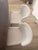 Arhaus Dining Table With 4 Upholstered Chairs + Bench in Excellent Condition For Sale In Washington DC - Image 6 of 14