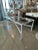 1970s Vintage Faux Bamboo Patio Outdoor Metal Newly Powder-Coated White Coffee Cocktail Table For Sale - Image 5 of 12