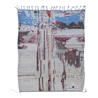 Moroccan Abstract Wool Rug - 7.9 X 6 Ft For Sale