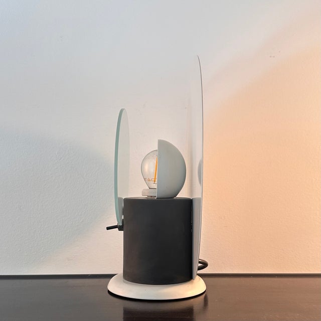 Metal Round Table Lamp by Michele De Lucchi for Bieffeplast, 1983 For Sale - Image 7 of 13