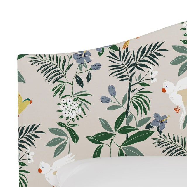 Not Yet Made - Made To Order Kenmore Bed in Cream Belize Chinoiserie, Full For Sale - Image 5 of 6