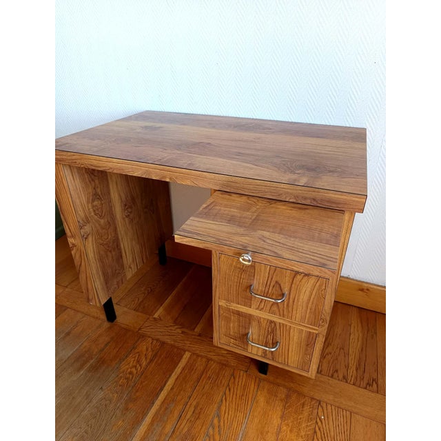 Vintage Half-Ministerial Desk, 1970s For Sale - Image 3 of 7