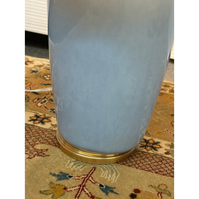 Barbara Barry for Visual Comfort Chado Table Lamp, Polar Blue For Sale - Image 10 of 12