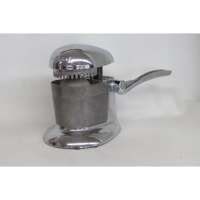 Rival Tilt Top Juice O Mat Hand Press Juicer Deco Chrome Industrial Style 4502b For Sale - Image 13 of 18