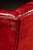 Vintage Leather Chesterfield Wingback Chair With Ottoman in Red by Ethan Allen For Sale - Image 11 of 13