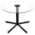 1980’s Postmodern Metal & Glass Side Table For Sale