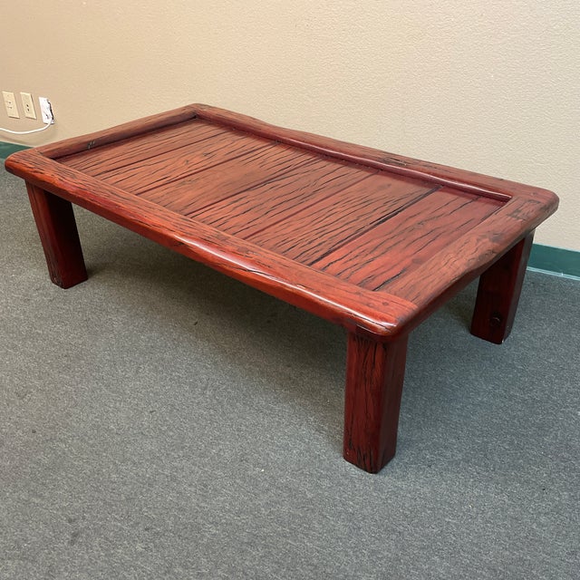 Reclaimed African National Railroad Tie Coffee Table Chairish