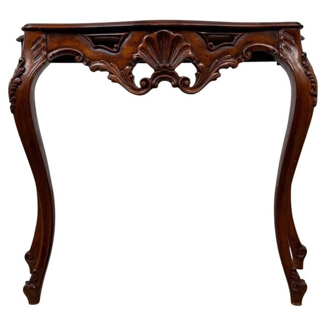 Antique 20th Century French Mahogany Side Table For Sale - Image 10 of 10
