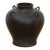 Antique Dark Glazed Stoneware Jar For Sale