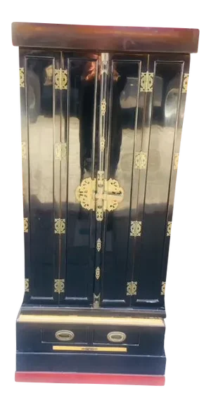 19th Century Chinese Lacquer Carved Gilt Altar