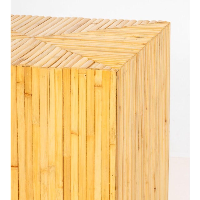 Gabriella Crespi Gabriella Crespi Style Modern Bamboo Side Table For Sale - Image 4 of 7